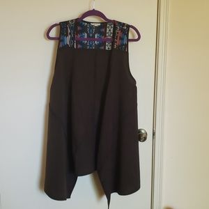 Open Front Long Vest